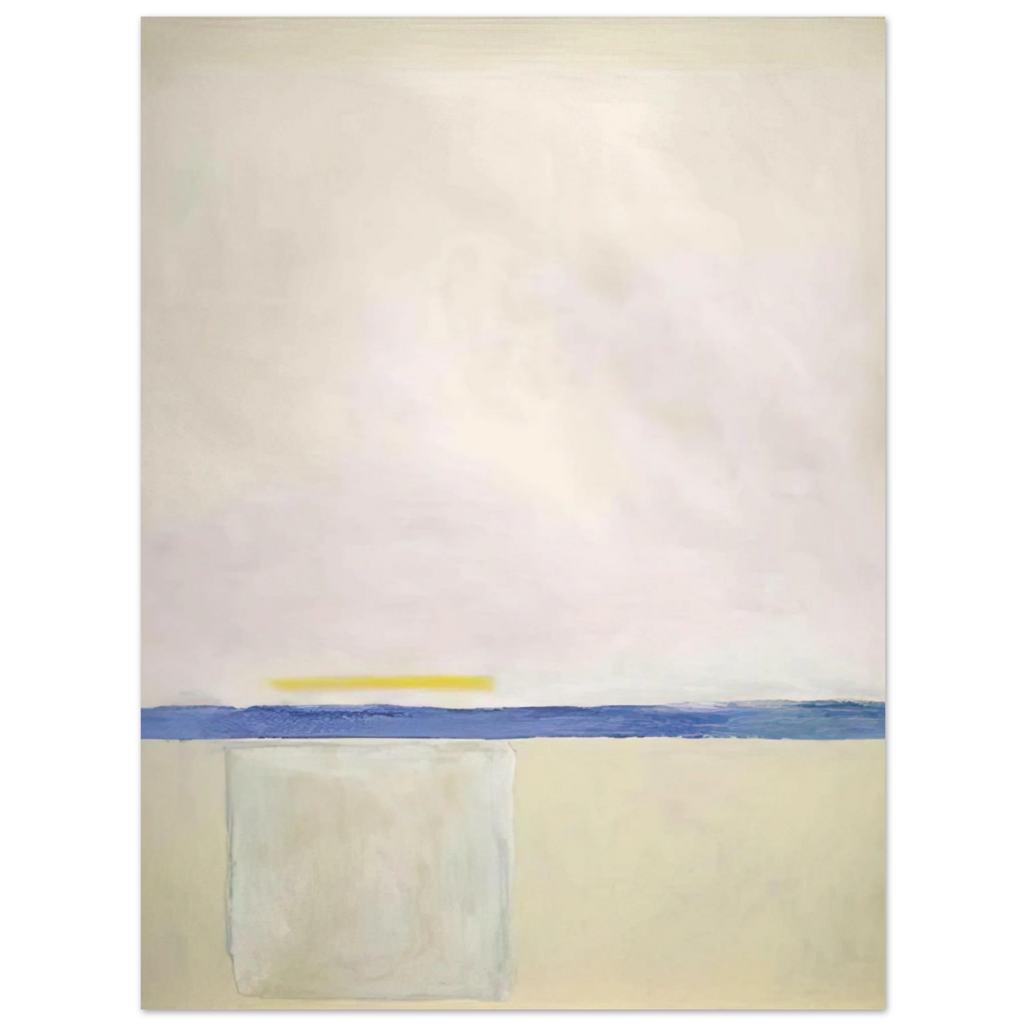 Theodoros Stamos - Low White Sun Box - 1965  75x100 cm / 30x40inches Fine Art Poster