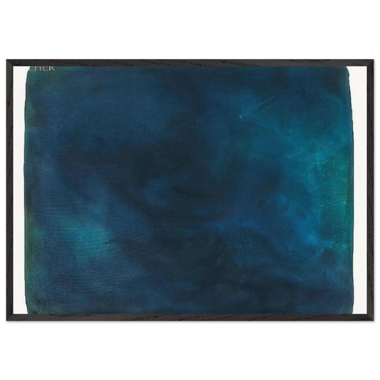 UNTITLED 1988 N1 - Gotthard Graubner 70x100 cm / 28x40 inches Framed Art Print – Black Wooden Frame