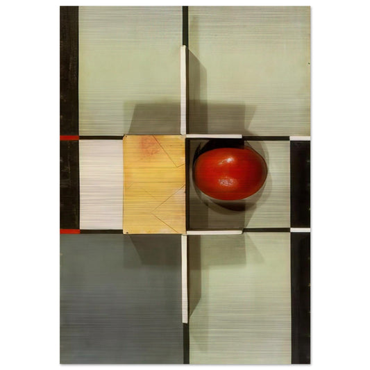 RELIEF WITH CROSS AND SQUARE 1924 - Kurt Schwitters Brushed Aluminum Print - 70x100 cm / 28x40 inches | Kurt Schwitters Aluminum Print | Kurt Schwitters Prints