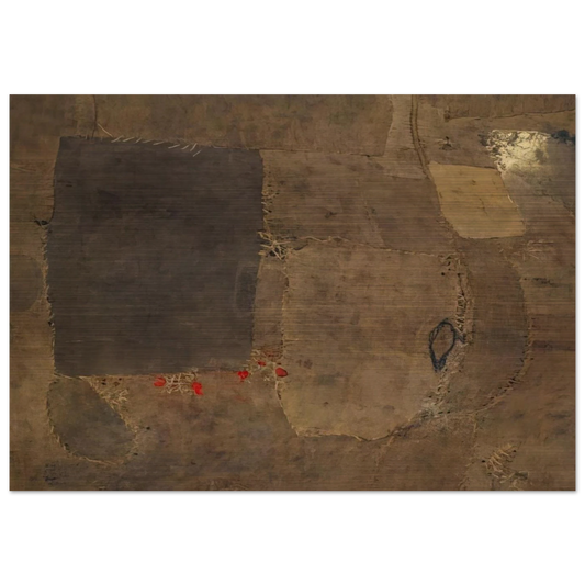 Composition - Alberto Burri Brushed Aluminum Print - 70x100 cm / 28x40 inches | Alberto Burri Aluminum Print | Alberto Burri Prints