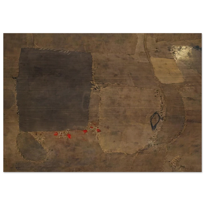 Composition - Alberto Burri Brushed Aluminum Print - 70x100 cm / 28x40 inches | Alberto Burri Aluminum Print | Alberto Burri Prints