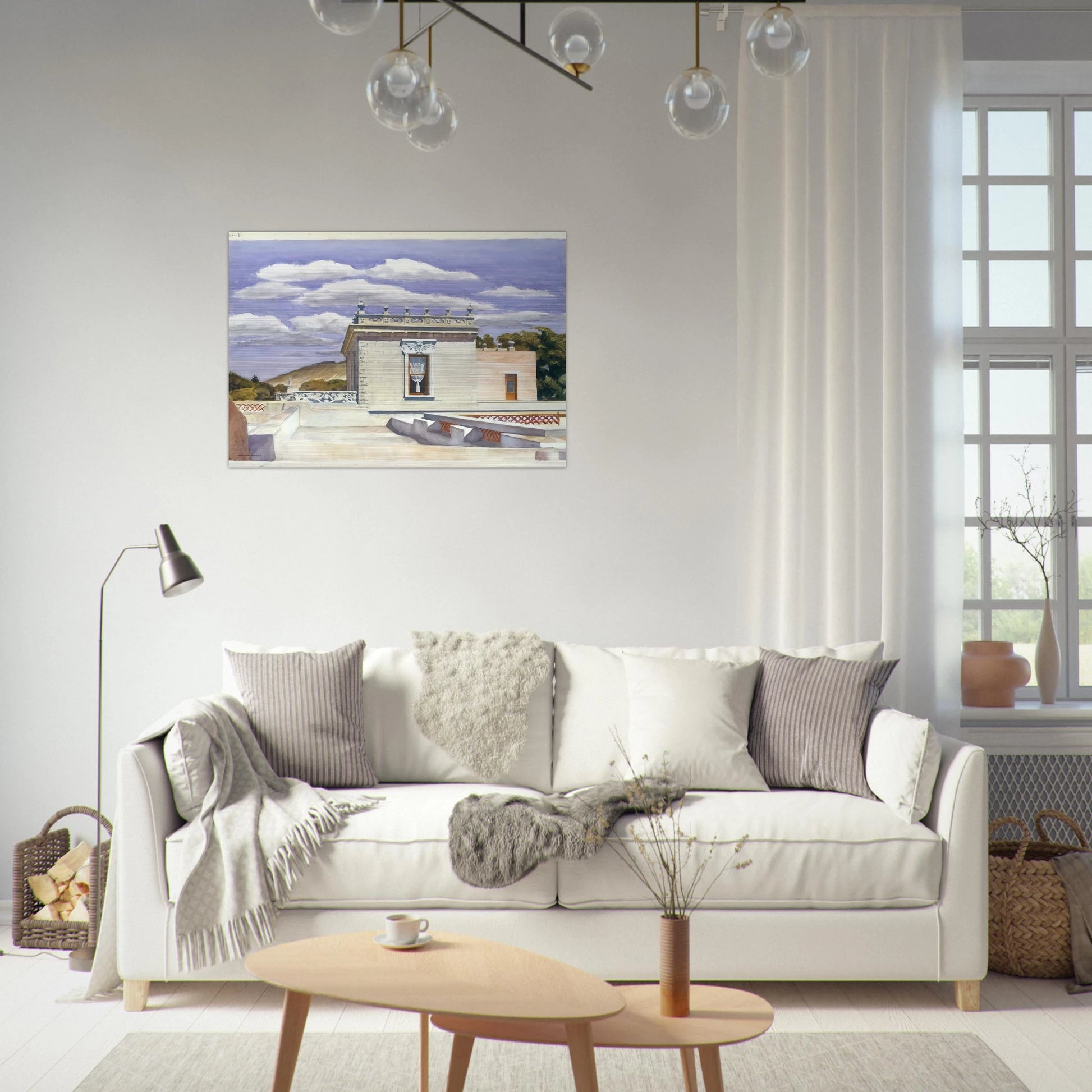 Saltillo Mansion - Edward Hopper Brushed Aluminum Print - 70x100 cm / 28x40 inches | Edward Hopper Aluminum Print | Edward Hopper Prints