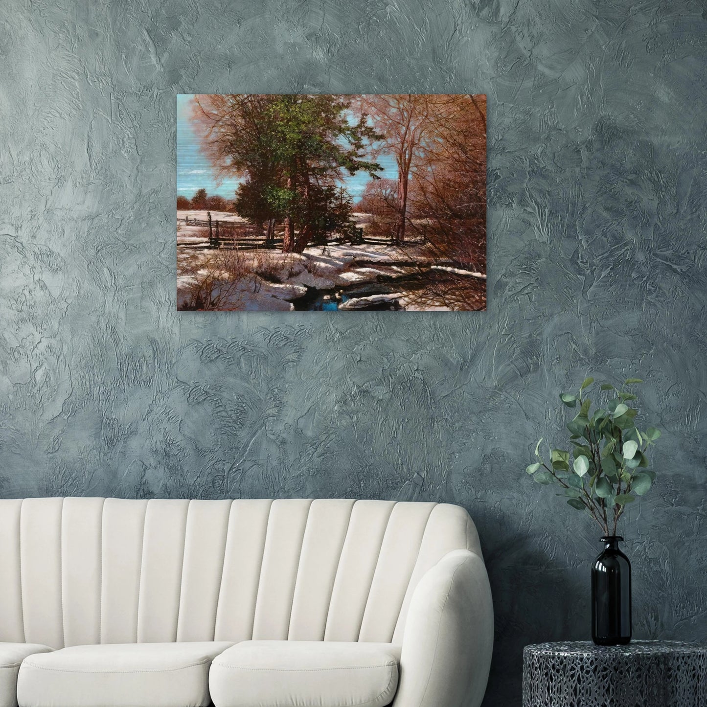 Promise of Spring - 1930 Canada - Frank Johnston Brushed Aluminum Print - 70x100 cm / 28x40 inches | Frank Johnston Aluminum Print | Frank Johnston Prints