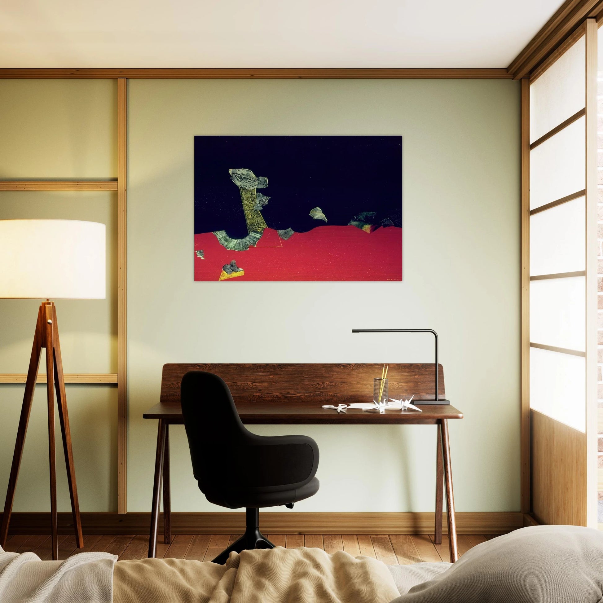 Landscape with shells - Max Ernst Brushed Aluminum Print - 70x100 cm / 28x40 inches | Max Ernst Aluminum Print | Max Ernst Prints