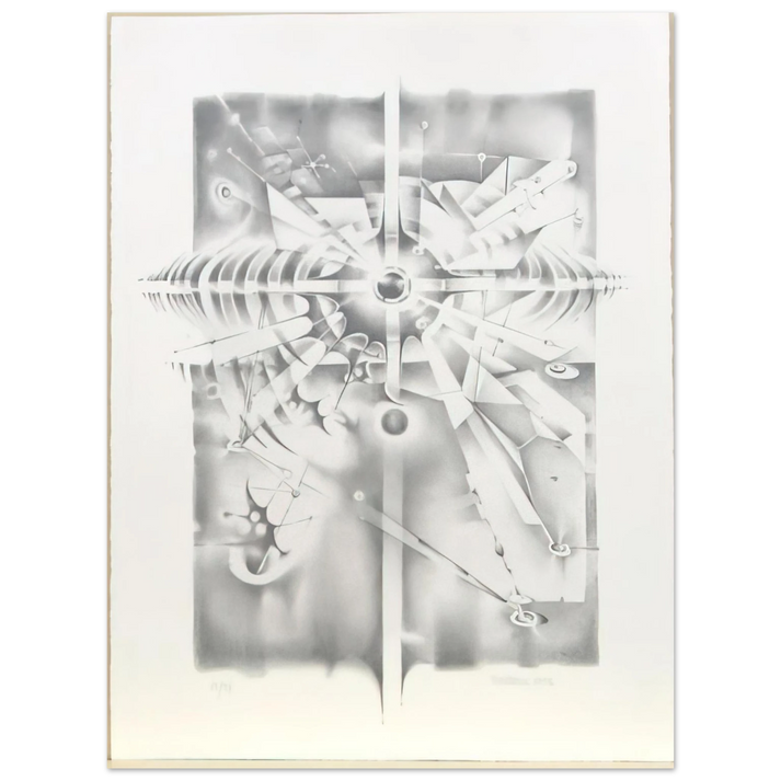 Lee Bontecou - UNTITLED FROM THE ATELIER PROJECT 1986  75x100 cm / 30x40inches Fine Art Poster