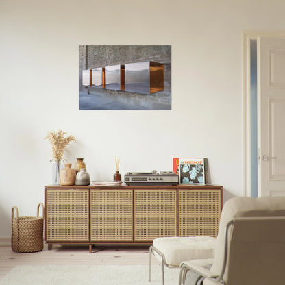 Untitled First Multi-Unit Work - 1966 - Donald Judd Brushed Aluminum Print - 70x100 cm / 28x40 inches | Donald Judd Aluminum Print | Donald Judd Prints