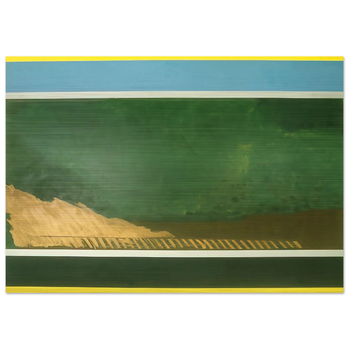 Heaven and Earth - 1967 - Ronnie Landfield Brushed Aluminum Print - 70x100 cm / 28x40 inches | Ronnie Landfield Aluminum Print | Ronnie Landfield Prints