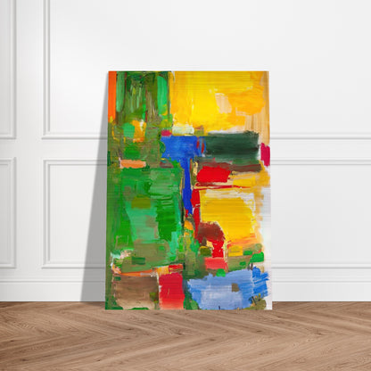 Dew and Dusk - Hans Hofmann Brushed Aluminum Print - 70x100 cm / 28x40 inches | Hans Hofmann Aluminum Print | Hans Hofmann Prints