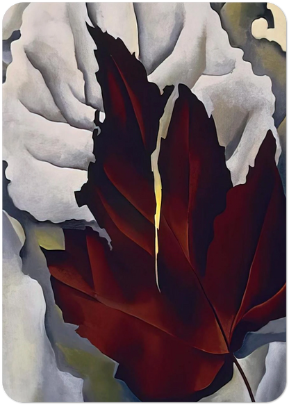 Pattern of Leaves By Georgia O'Keeffe Pack of 10 Post Cards | Georgia O'Keeffe Post Cards | A6 (10.5 x 14.8 cm) - 4.1 x 5.8 inches