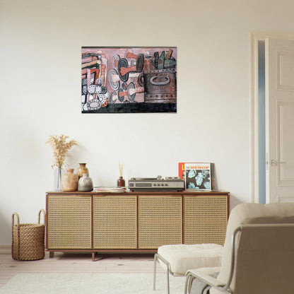 THE STREET 1977 - Philip Guston Brushed Aluminum Print - 70x100 cm / 28x40 inches | Philip Guston Aluminum Print | Philip Guston Prints