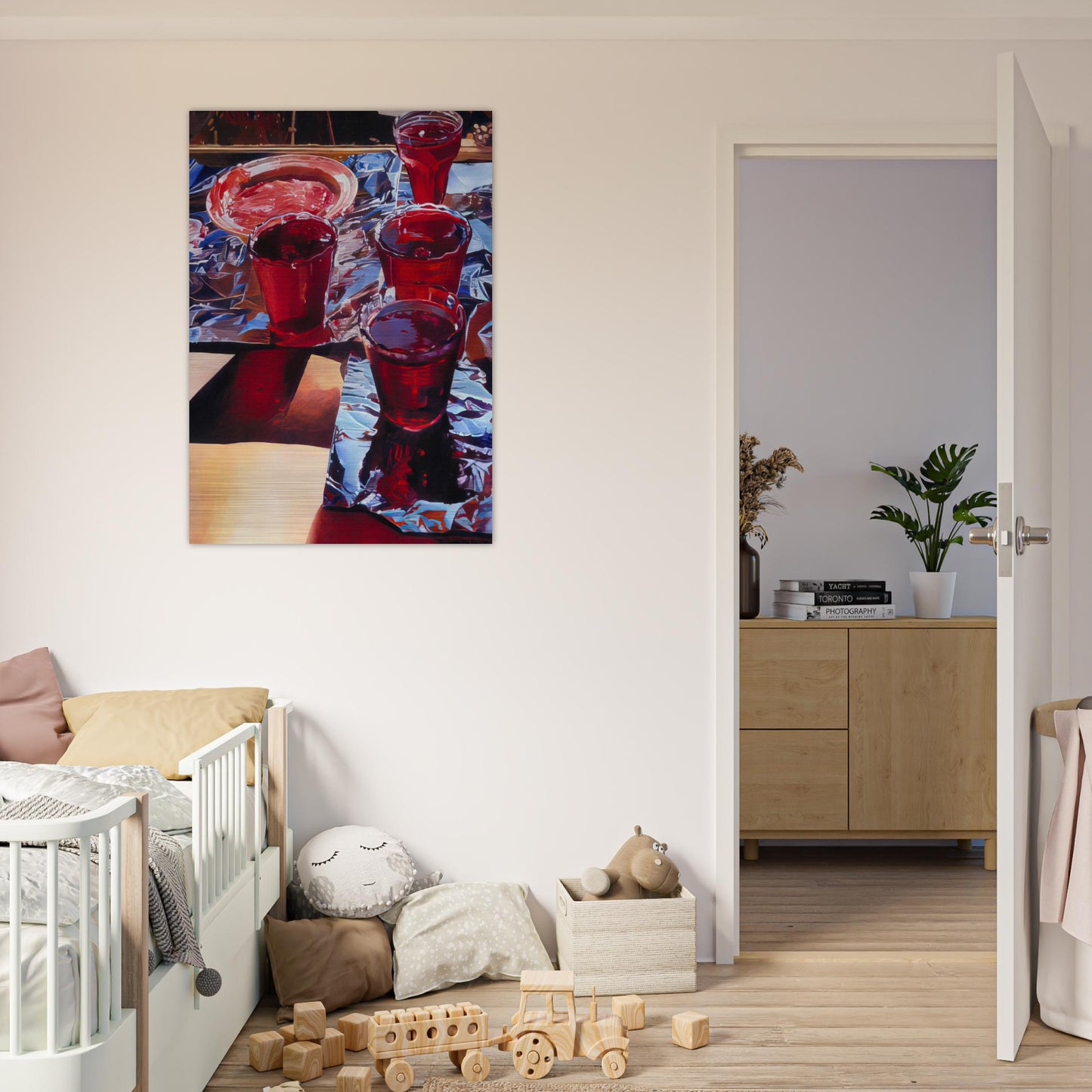 Red Currant Jelly - 1972 - Mary Pratt Brushed Aluminum Print - 70x100 cm / 28x40 inches | Mary Pratt Aluminum Print | Mary Pratt Prints
