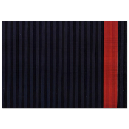 Red Dog - 1961 - Gene Davis Brushed Aluminum Print - 70x100 cm / 28x40 inches | Gene Davis Aluminum Print | Gene Davis Prints