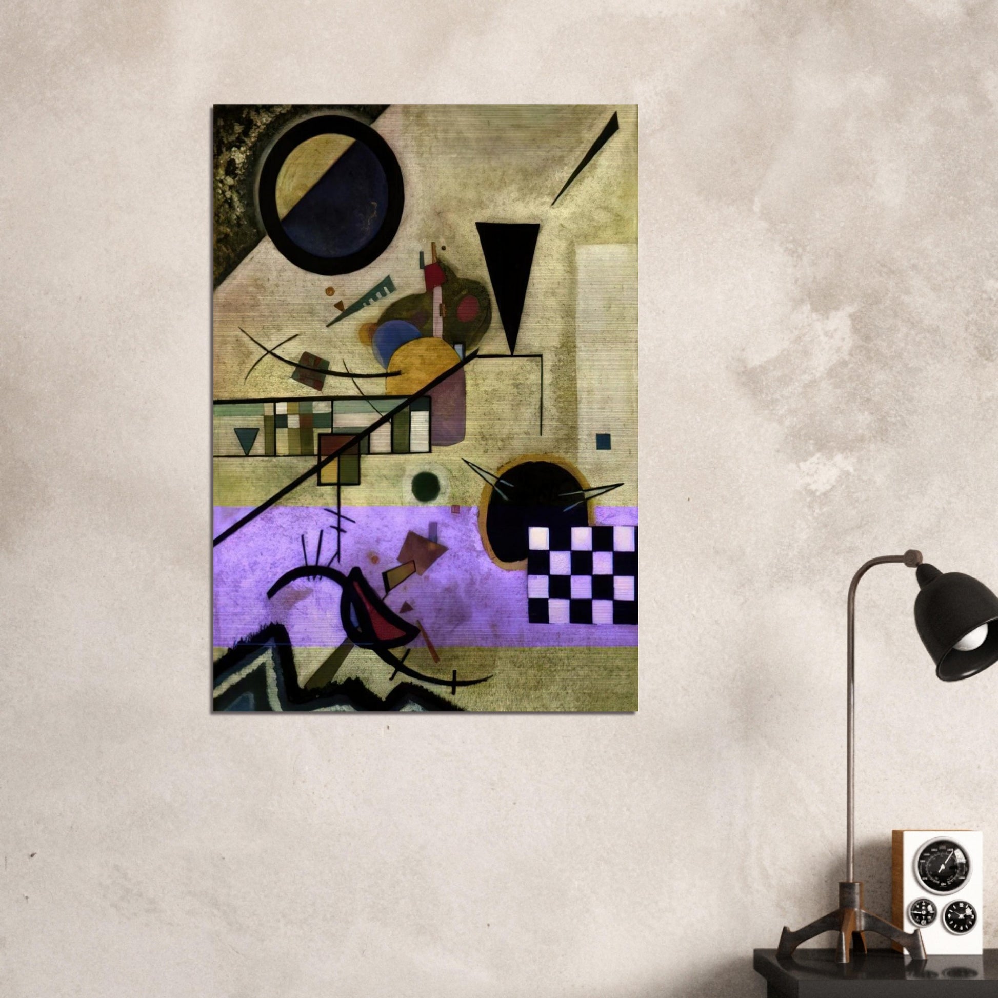 CONTRASTING SOUNDS 1924 - Wassily Kandinsky Brushed Aluminum Print - 70x100 cm / 28x40 inches | Wassily Kandinsky Aluminum Print | Wassily Kandinsky Prints