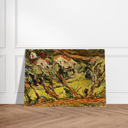 CERET LANDSCAPE 1 - Chaim Soutine Brushed Aluminum Print - 70x100 cm / 28x40 inches | Chaim Soutine Aluminum Print | Chaim Soutine Prints