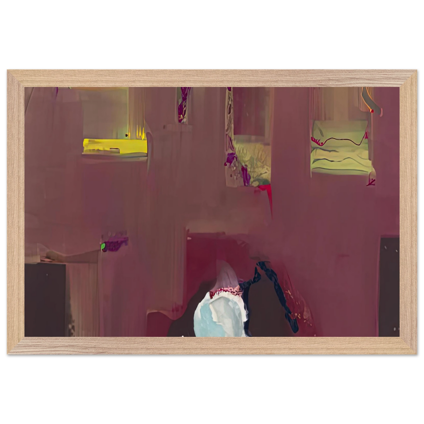 Helen Frankenthaler - Yin Yang, 1990- Wall Art - 30x40 cm / 12x16 inches - Fine Art Poster-canvas - -