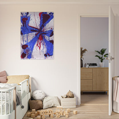 Damn Braces - Sam Francis Brushed Aluminum Print - 70x100 cm / 28x40 inches | Sam Francis Aluminum Print | Sam Francis Prints