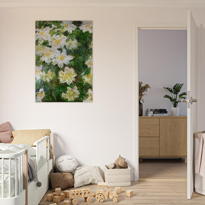 White Clematis - claude monet Brushed Aluminum Print - 70x100 cm / 28x40 inches | claude monet Aluminum Print | claude monet Prints