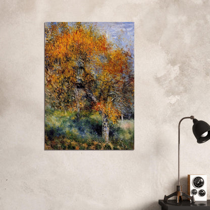 The Pear Tree - Pierre-Auguste Renoir Brushed Aluminum Print - 70x100 cm / 28x40 inches | Pierre-Auguste Renoir Aluminum Print | Pierre-Auguste Renoir Prints