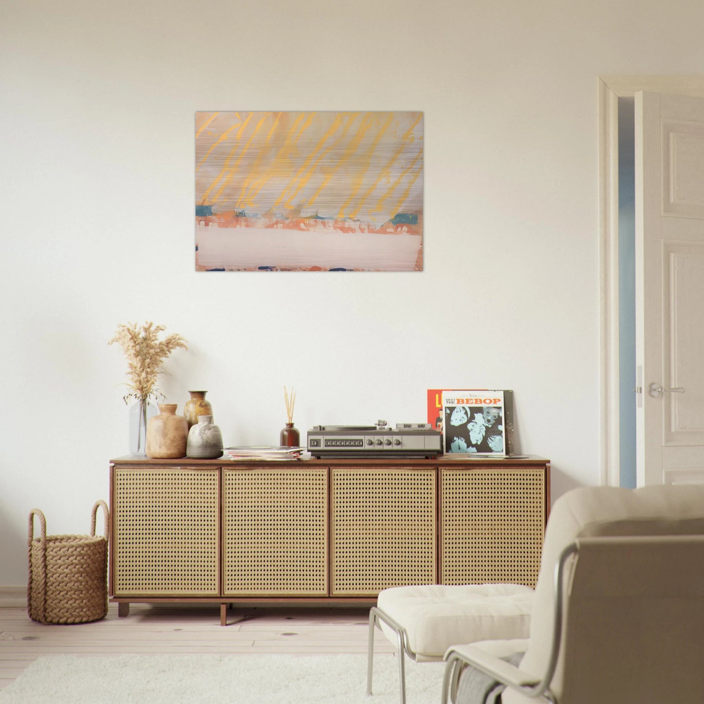Paradise - 1979 - Albert Irvin Brushed Aluminum Print - 70x100 cm / 28x40 inches | Albert Irvin Aluminum Print | Albert Irvin Prints