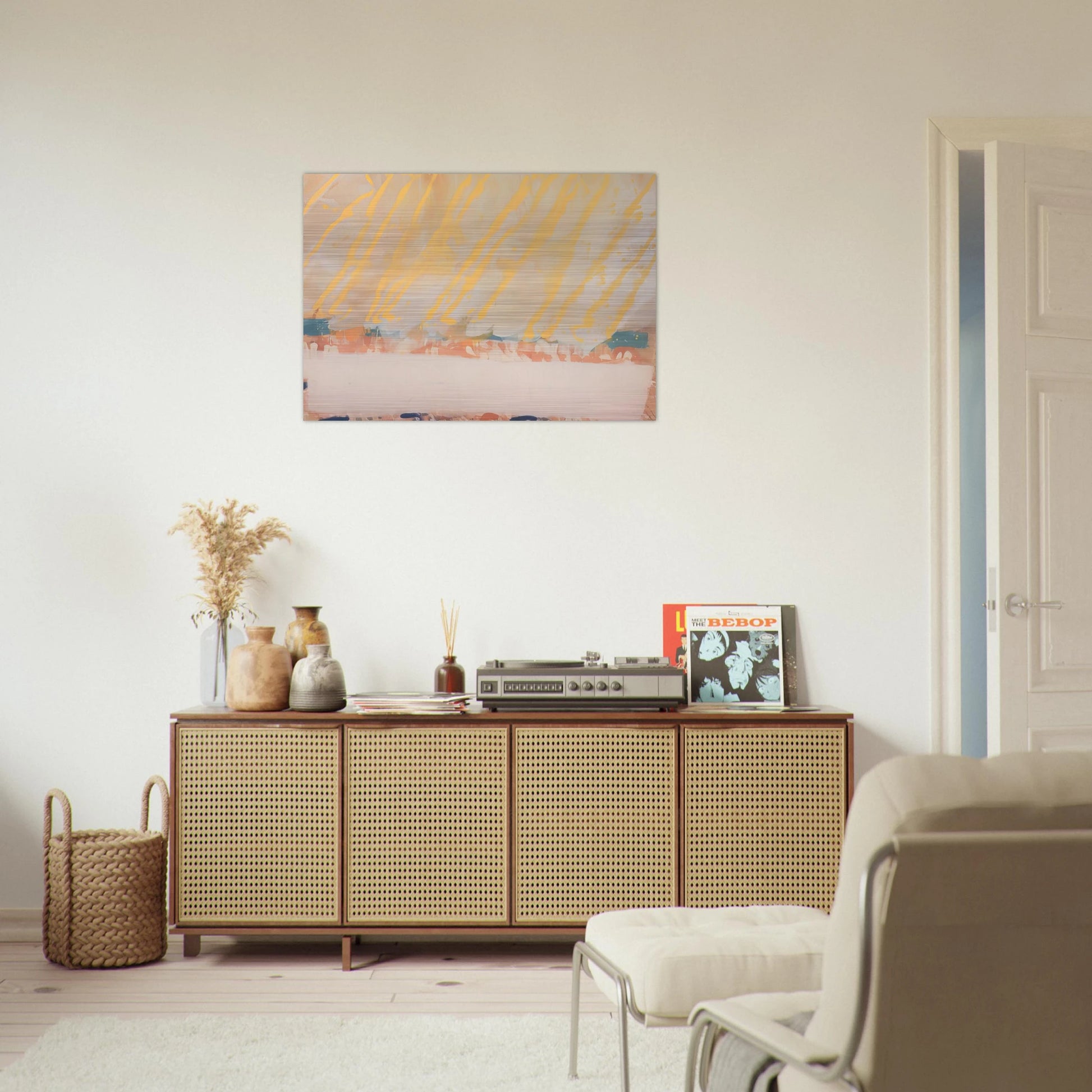 Paradise - 1979 - Albert Irvin Brushed Aluminum Print - 70x100 cm / 28x40 inches | Albert Irvin Aluminum Print | Albert Irvin Prints
