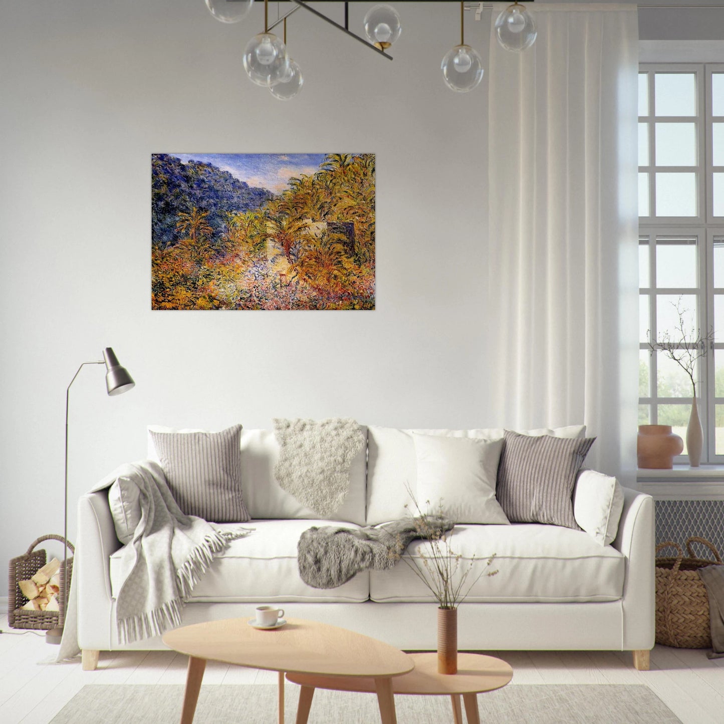 The Valley of Sasso - claude monet Brushed Aluminum Print - 70x100 cm / 28x40 inches | claude monet Aluminum Print | claude monet Prints