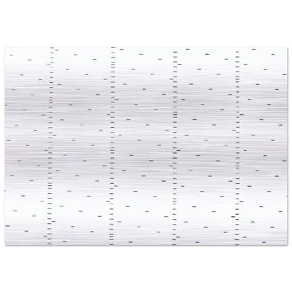 Every 15 cms, every 16 cms dash of one cm long - 1974 - Francois Morellet Brushed Aluminum Print - 70x100 cm / 28x40 inches | Francois Morellet Aluminum Print | Francois Morellet Prints