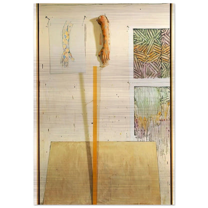 IN THE STUDIO - Jasper Johns Brushed Aluminum Print - 70x100 cm / 28x40 inches | Jasper Johns Aluminum Print | Jasper Johns Prints