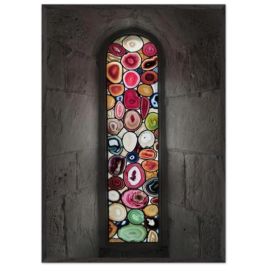 AHATFENSTER 2009 2 - Sigmar Polke 70x100 cm / 28x40 inches Framed Art Print – Black Wooden Frame