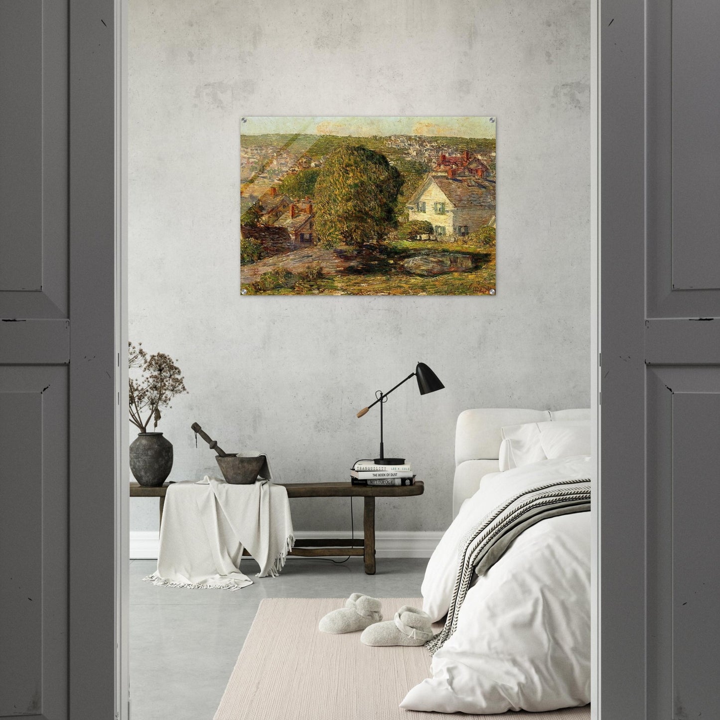 Outskirts of East Gloucester - Childe Hassam Acrylic Print - 70x100 cm / 28x40″ inches | Childe Hassam Wall Art | Childe Hassam Prints