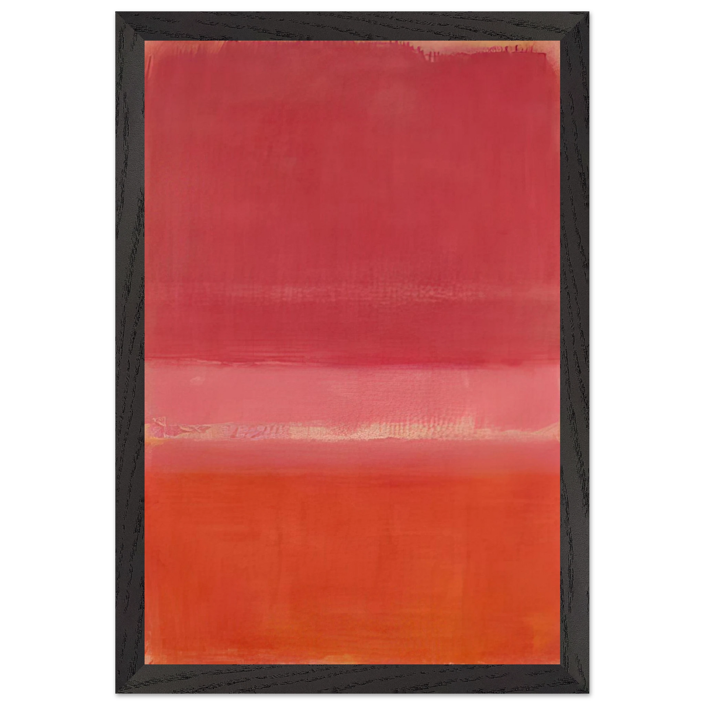 Mark Rothko - Untitled Red - 1956 Wall Art - 21x29.7 cm / 8x12" - Premium Wooden Framed Poster With Fine Art Paper - Wood frame