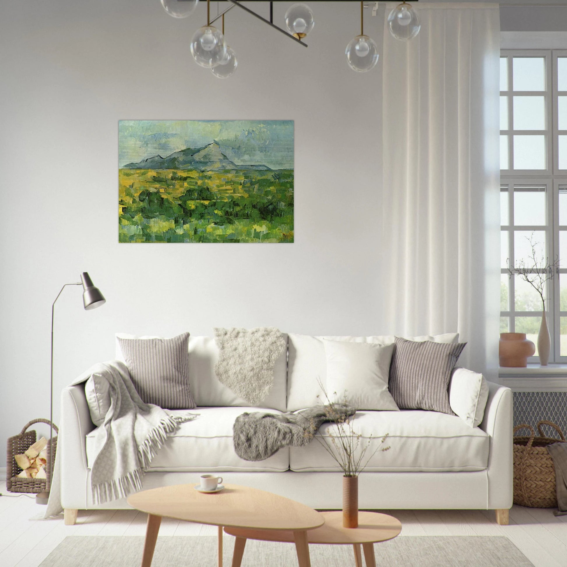Mont Sainte-Victoire - Paul Cézanne Brushed Aluminum Print - 70x100 cm / 28x40 inches | Paul Cézanne Aluminum Print | Paul Cézanne Prints
