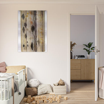 FLOATING SHAPES 1958 - Lenore Tawney Brushed Aluminum Print - 70x100 cm / 28x40 inches | Lenore Tawney Aluminum Print | Lenore Tawney Prints