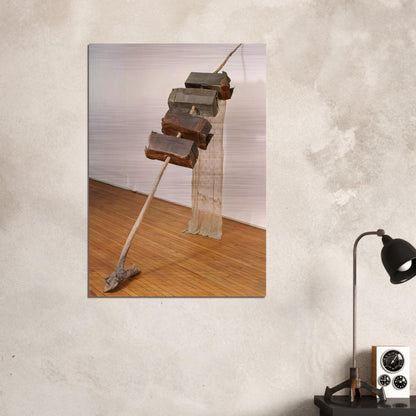 UNTITLED VENETIAN 1973 - Robert Rauschenberg Brushed Aluminum Print - 70x100 cm / 28x40 inches | Robert Rauschenberg Aluminum Print | Robert Rauschenberg Prints
