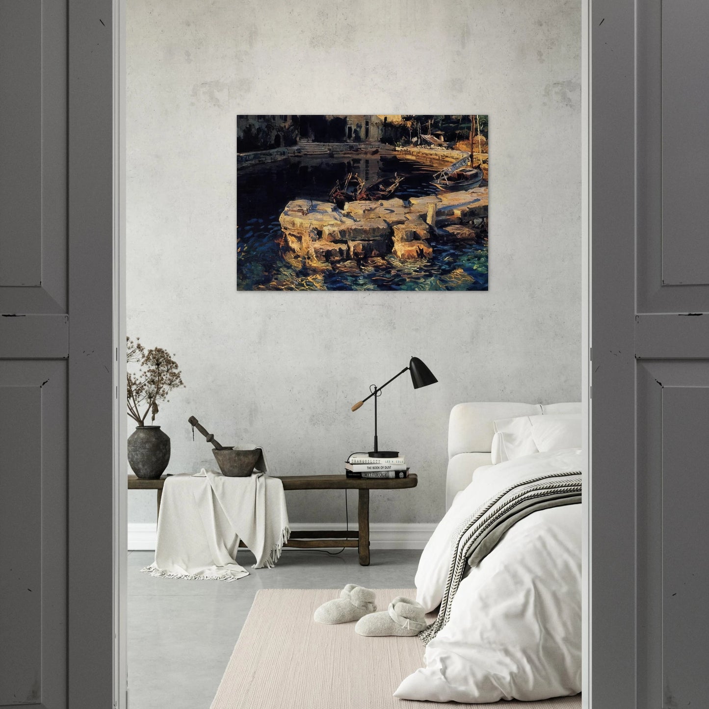 San Vigilio, Lake Garda - John Singer Sargent Brushed Aluminum Print - 70x100 cm / 28x40 inches | John Singer Sargent Aluminum Print | John Singer Sargent Prints