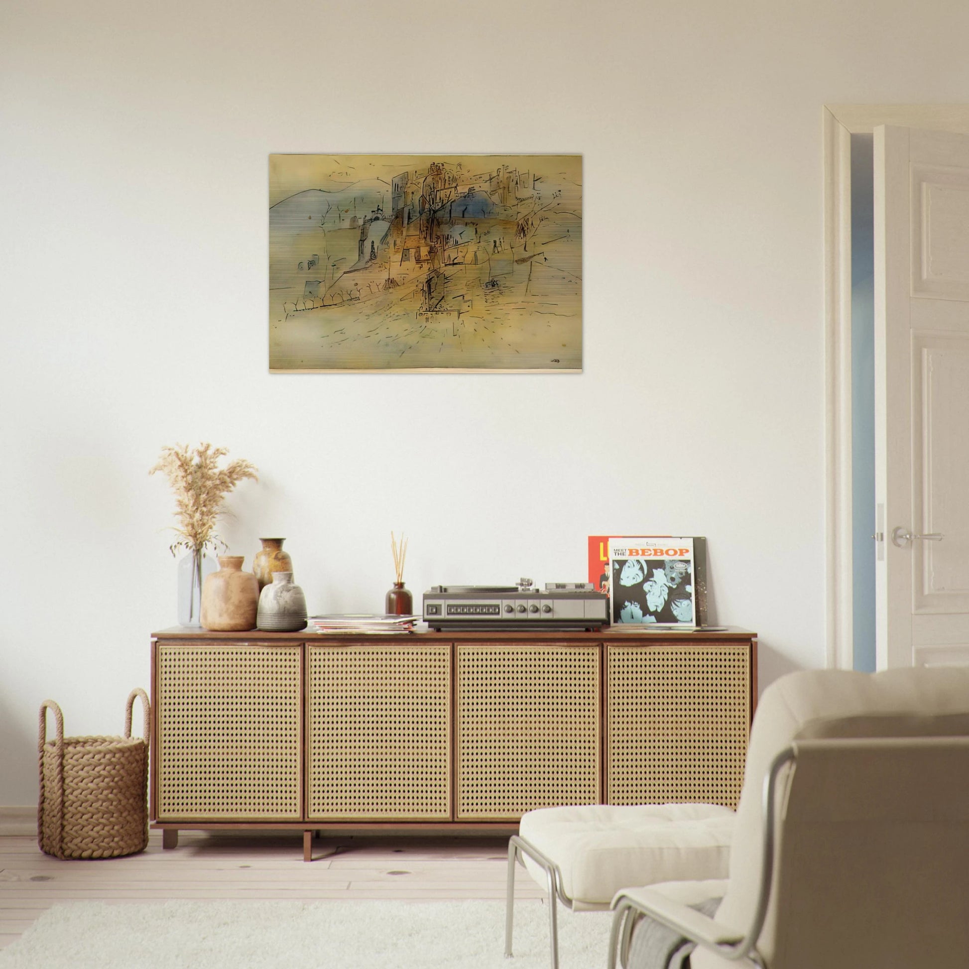 Cite - 1945 - Wols Brushed Aluminum Print - 70x100 cm / 28x40 inches | Wols Aluminum Print | Wols Prints