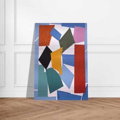 WATUSI HARD EDGE 1963 - Alma Woodsey Thomas Brushed Aluminum Print - 70x100 cm / 28x40 inches | Alma Woodsey Thomas Aluminum Print | Alma Woodsey Thomas Prints