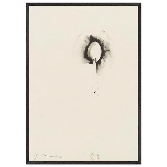 UNTITLED FROM TEN WINTER TOOLS 1973 6 - Jim Dine 70x100 cm / 28x40 inches Framed Art Print – Black Wooden Frame
