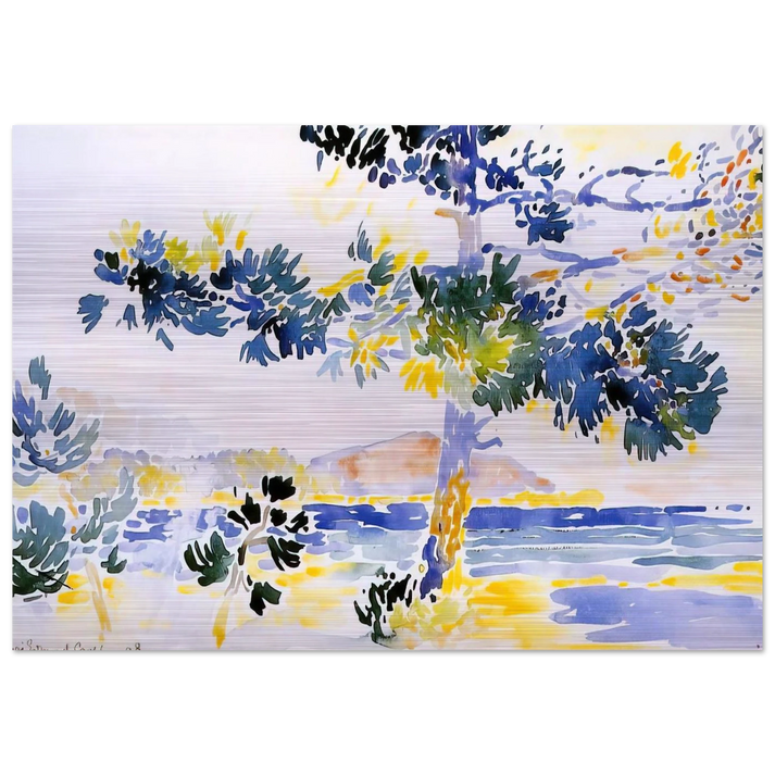 Saint-Clair Landscape - Henri-Edmond Cross Brushed Aluminum Print - 70x100 cm / 28x40 inches | Henri-Edmond Cross Aluminum Print | Henri-Edmond Cross Prints