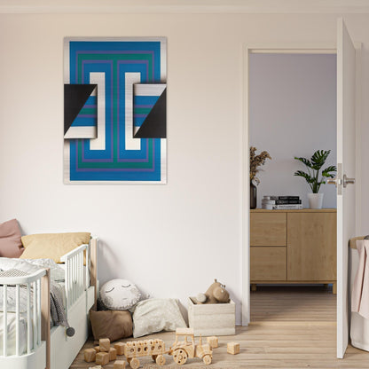 Palindrome 10 - 1967 - Omar Rayo Brushed Aluminum Print - 70x100 cm / 28x40 inches | Omar Rayo Aluminum Print | Omar Rayo Prints