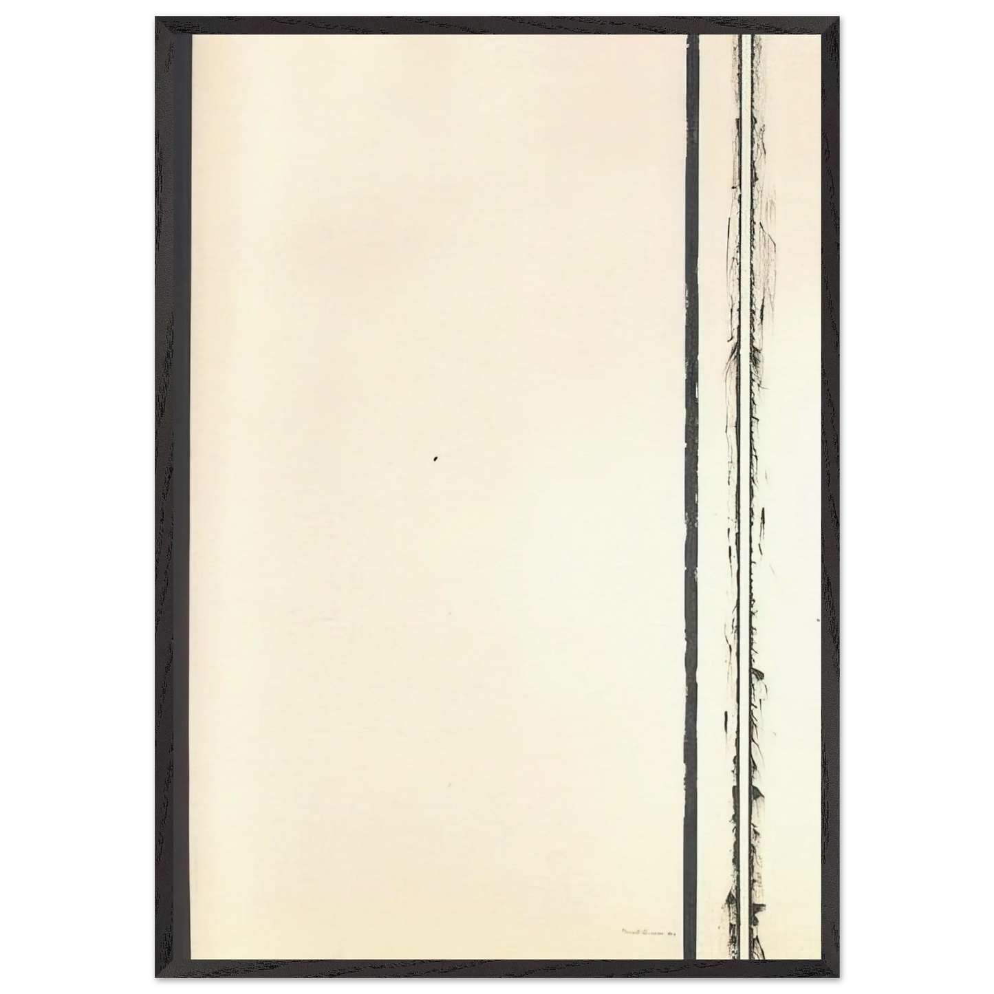 The Station of the Cross - Third Station - Barnett Newman 70x100 cm / 28x40 inches Framed Art Print – Black Wooden Frame