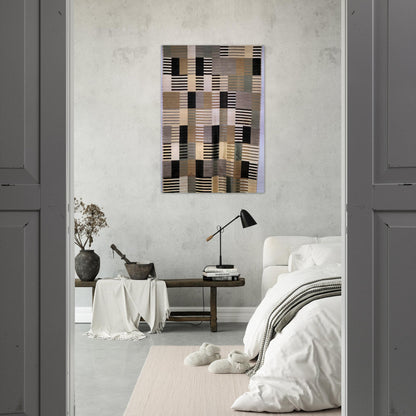 WALL HANGING 1926 - Anni Albers Brushed Aluminum Print - 70x100 cm / 28x40 inches | Anni Albers Aluminum Print | Anni Albers Prints