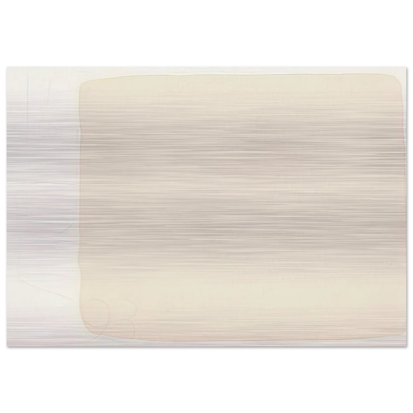 Untitled, from BAM III - Robert Ryman Brushed Aluminum Print - 70x100 cm / 28x40 inches | Robert Ryman Aluminum Print | Robert Ryman Prints