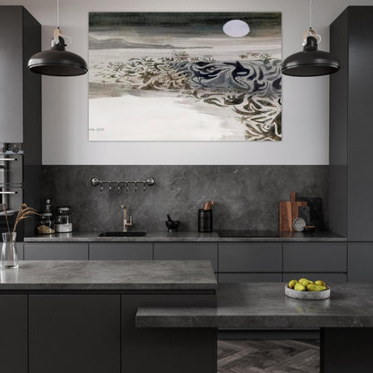 Coastal landscape - 1973 - Mary Fedden Art Prints - 100x150 cm / 40x60″ inches | Mary Fedden Poster | Mary Fedden Prints