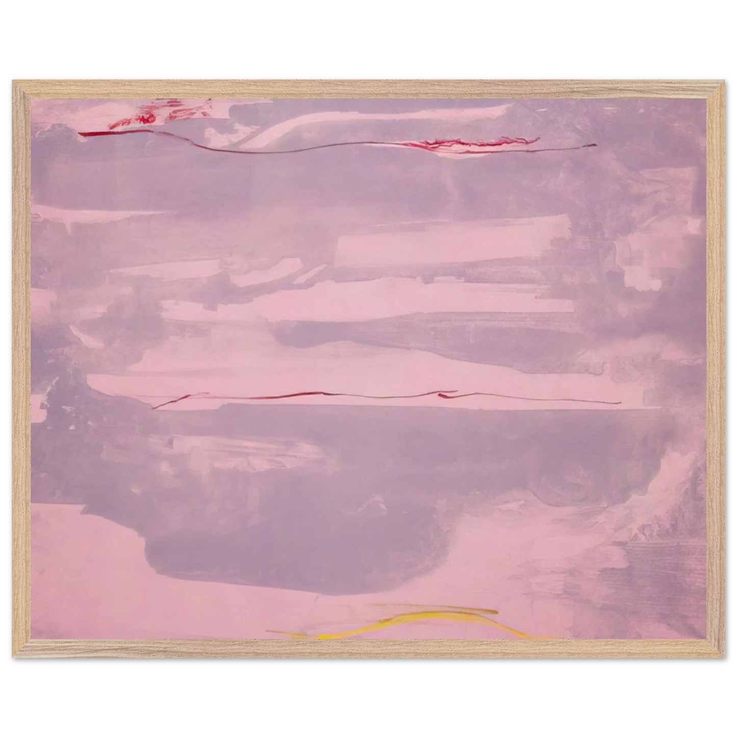 Helen Frankenthaler - Dream Walk - 1977 Wall art - 45x60 cm / 18x24 inches - Premium Wooden Framed Poster With Fine Art Paper-canvas - Wood frame