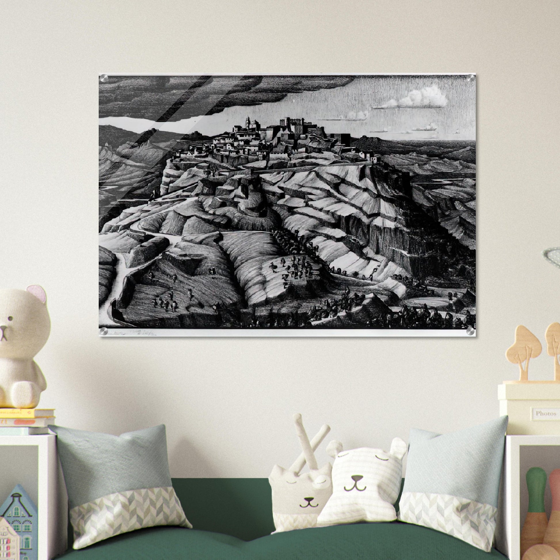 SANTA SEVERINA CALABRIA FEBRUARY 1931 1931 - MC Escher Acrylic Print - 70x100 cm / 28x40″ inches | MC Escher Wall Art | MC Escher Prints