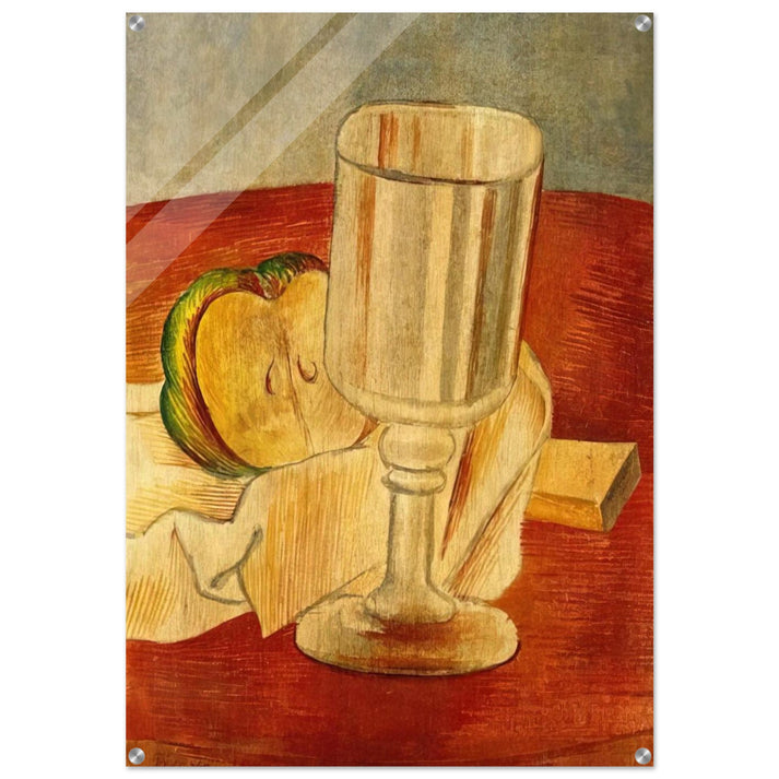 Still life with Gobleet - 1914 - Pablo Picasso Acrylic Print - 70x100 cm / 28x40″ inches | Pablo Picasso Wall Art | Pablo Picasso Prints