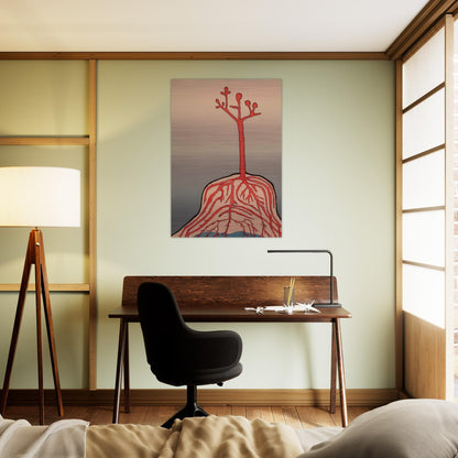 THE AINU TREE - Louise Bourgeois Brushed Aluminum Print - 70x100 cm / 28x40 inches | Louise Bourgeois Aluminum Print | Louise Bourgeois Prints