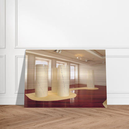 Cylinders - 2001 - Lygia Pape Brushed Aluminum Print - 70x100 cm / 28x40 inches | Lygia Pape Aluminum Print | Lygia Pape Prints