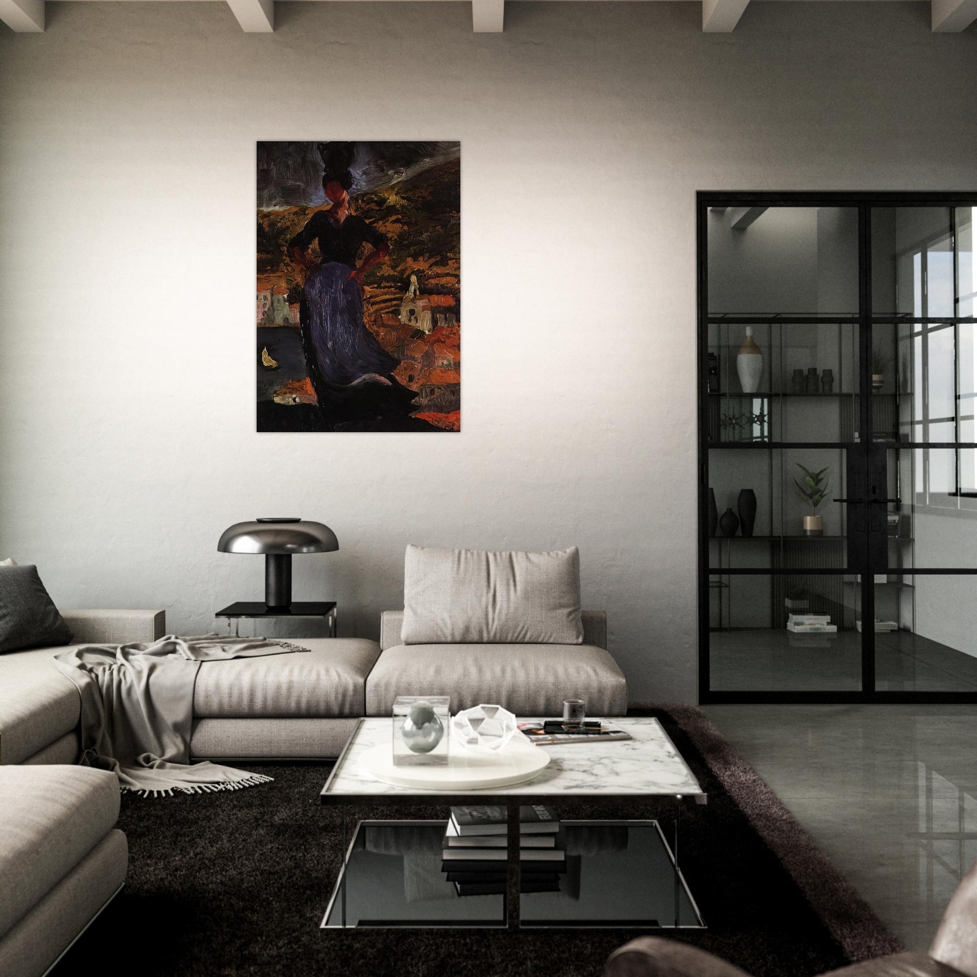 PORTRAIT OF HORTENSIA - Salvador Dali Brushed Aluminum Print - 70x100 cm / 28x40 inches | Salvador Dali Aluminum Print | Salvador Dali Prints