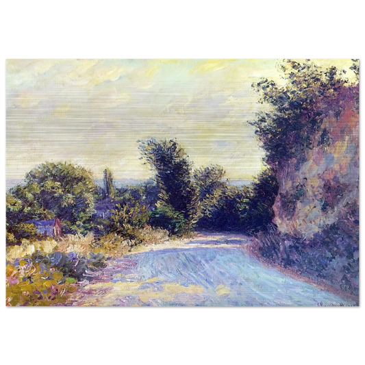 Road near Giverny 02 - claude monet Brushed Aluminum Print - 70x100 cm / 28x40 inches | claude monet Aluminum Print | claude monet Prints